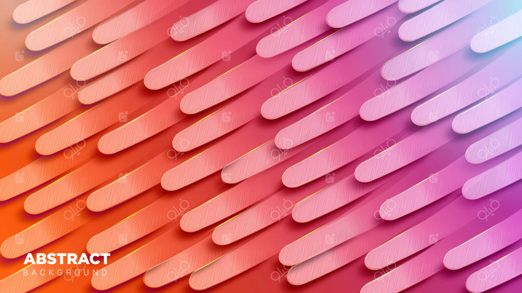 پس‌زمینه انتزاعی موج‌دار نارنجی