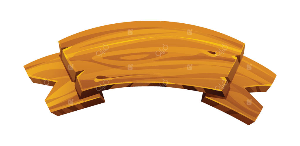 نوار روبانی چوبی، تابلو قدیمی با سطح بافت‌دار. تصویر کارتونی