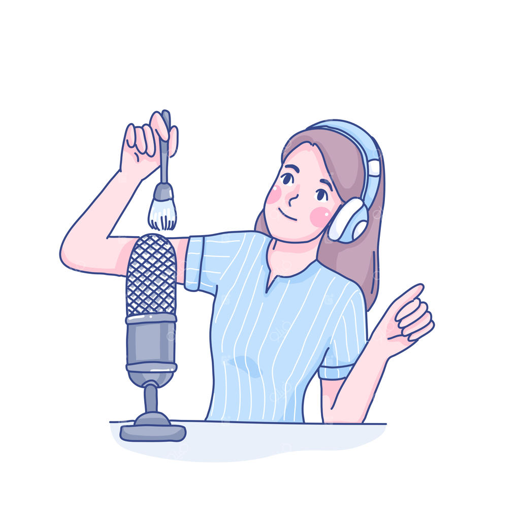 دختر، تصویرسازی کارتونی ASMR ایجاد می‌کند