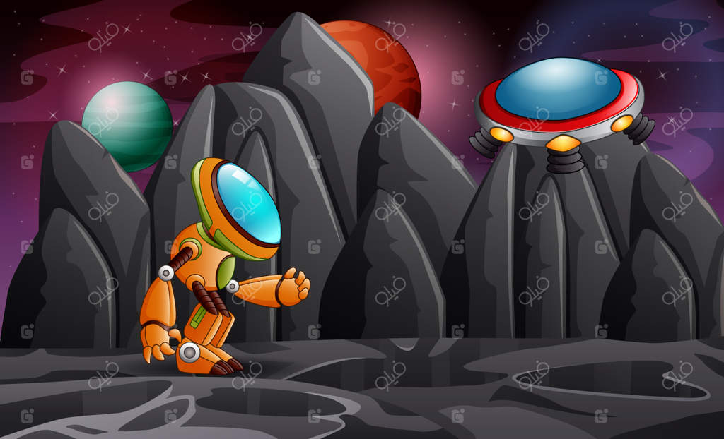 انیمیشن ربات‌ها در فضا: یک تصویر مشترک