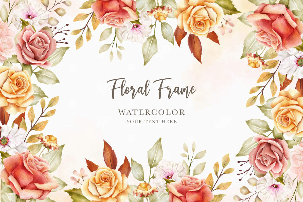 پس‌زمینه دستی گل‌های تابستانی