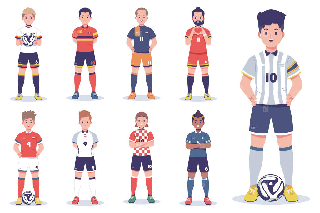 مجموعه شخصیت‌های فوتبالیست‌ها