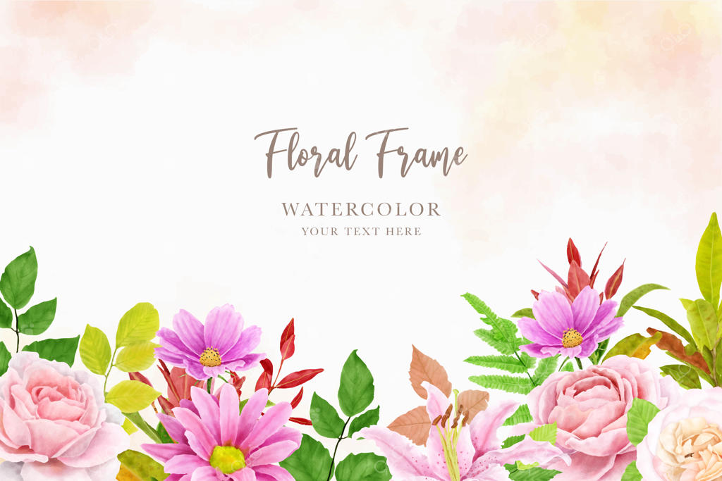 تاج گل تابستانی و پس‌زمینه گلدار