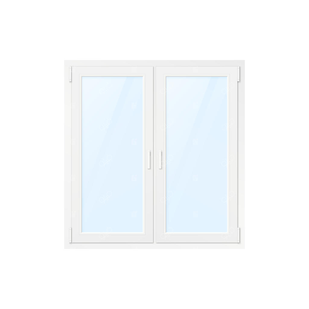 پنجره پلاستیکی سفید اداری