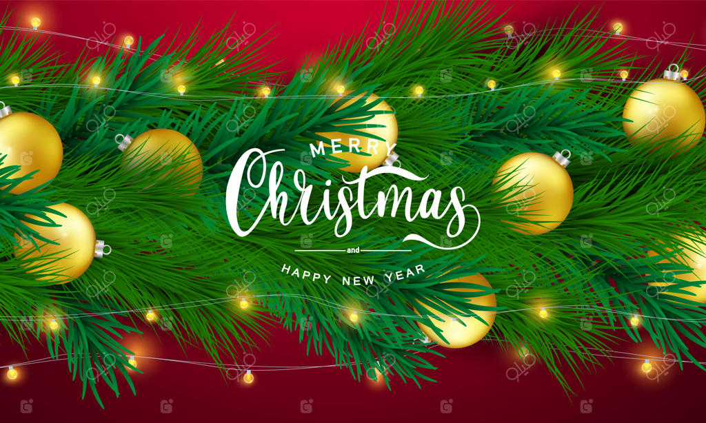 بنر کریسمس مبارک و سال نو خوش
