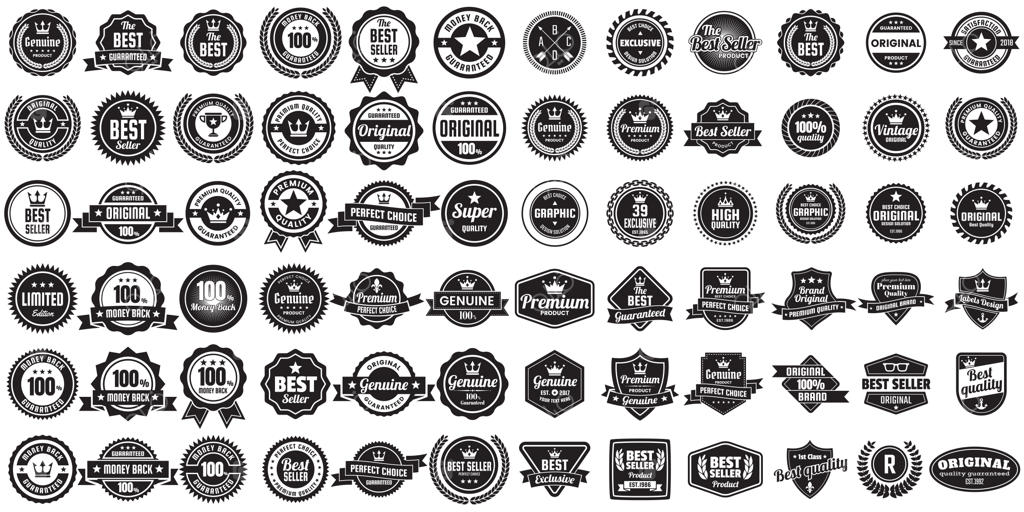 لوگوی وینتیج و رترو برای بنر وکتور