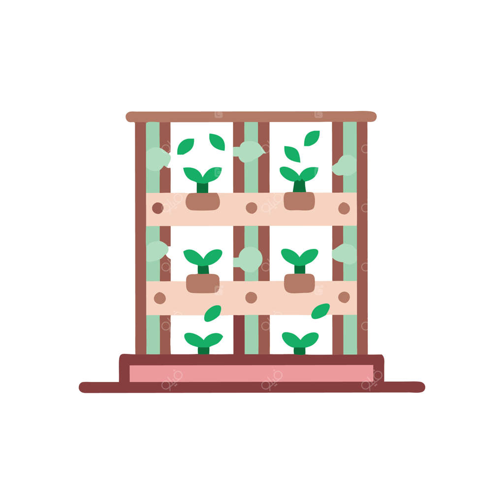 تصویرسازی منحصر به فرد باغ عمودی برای طراحی‌های سبز