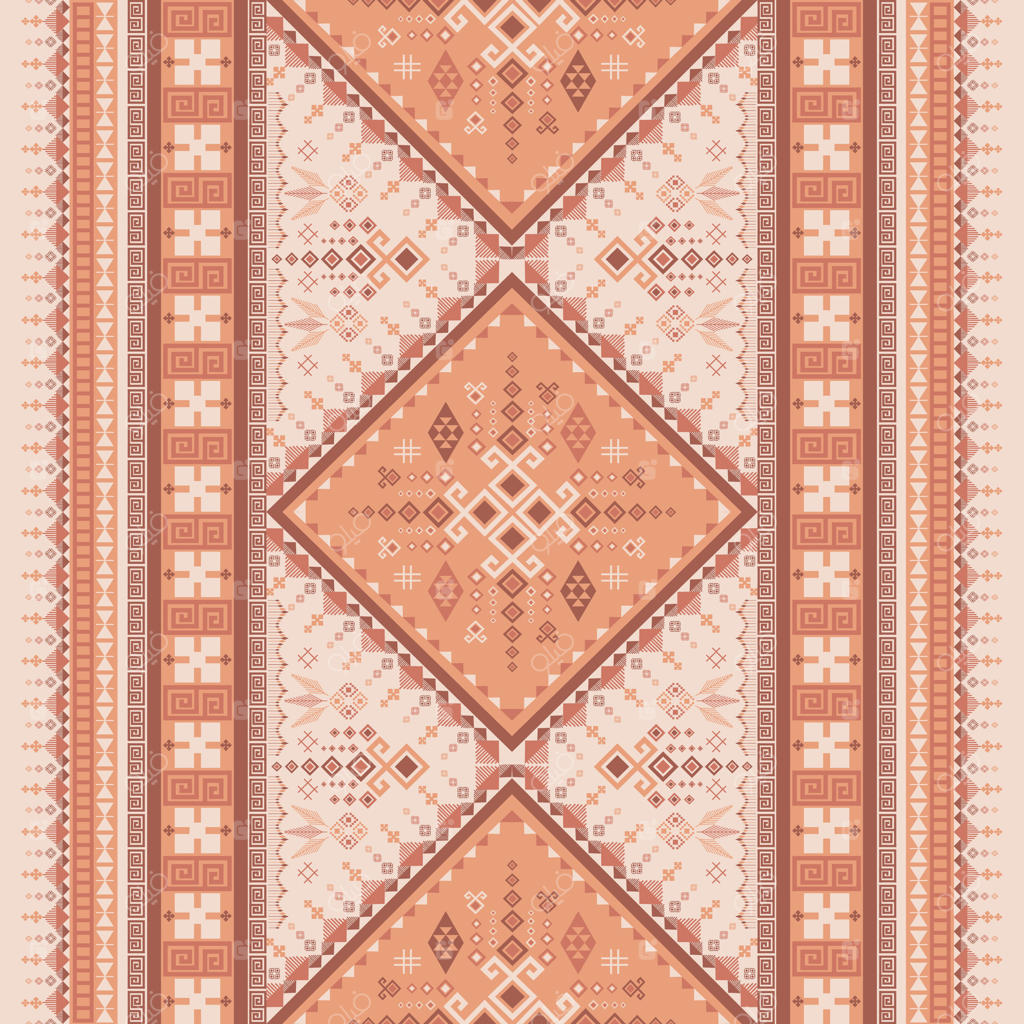 پترن عمودی هندسی نارنجی