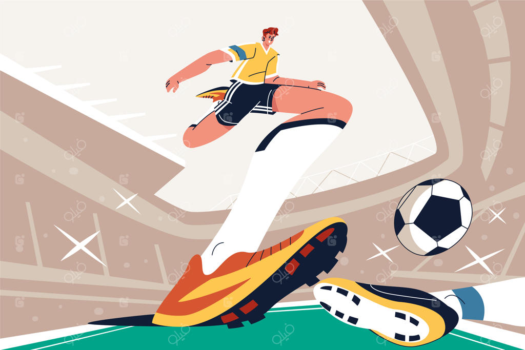 طراحی پس‌زمینه مسابقات فوتبال