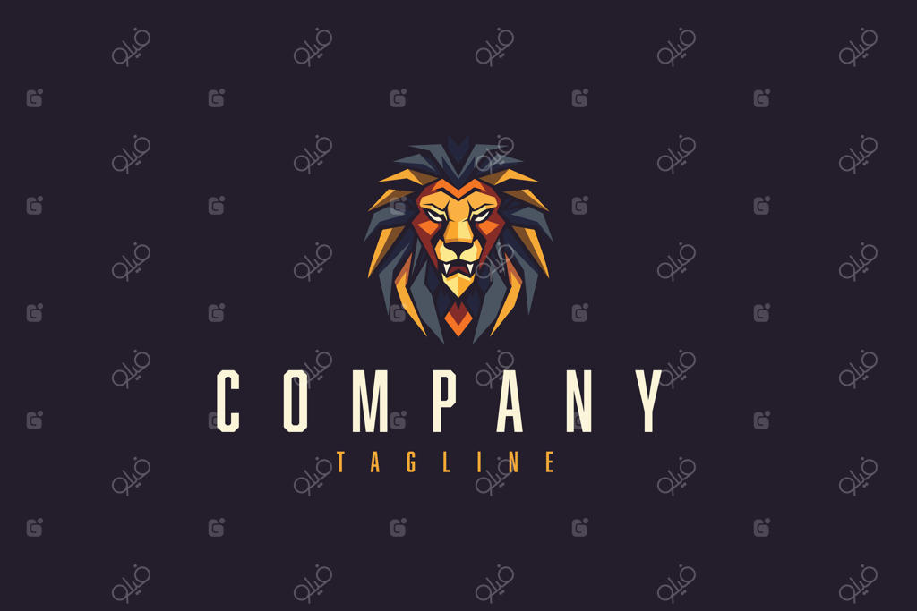 طراحی قالب لوگوی سر شیر