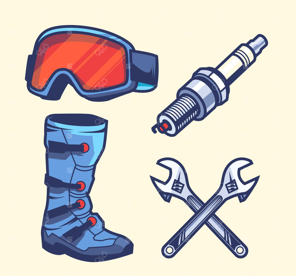 مجموعه عناصر موتورکراس کلاسیک