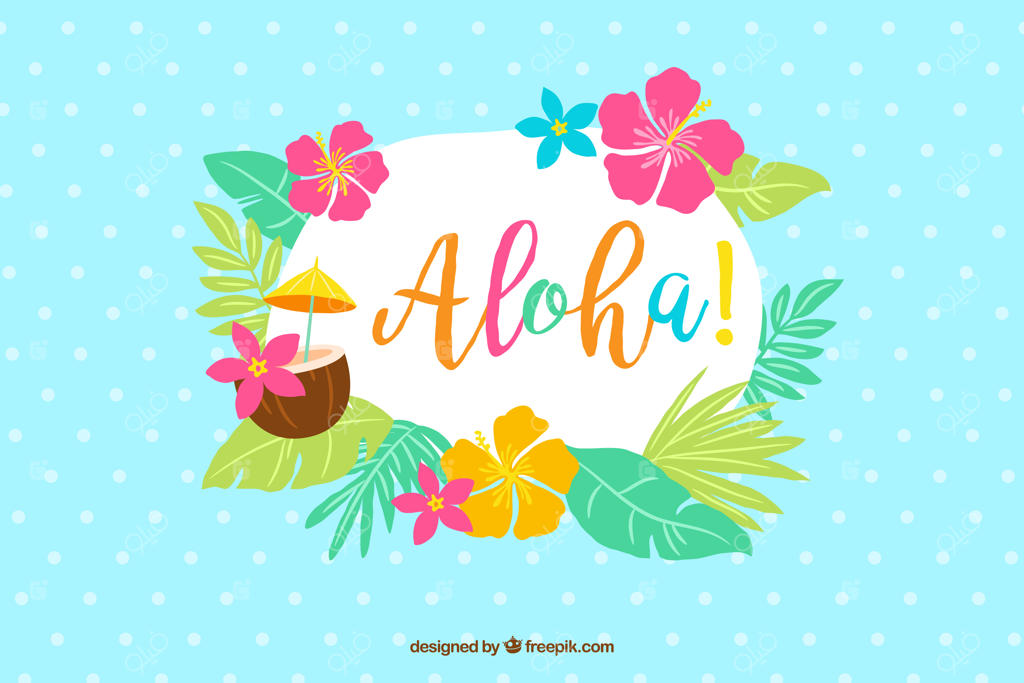 پس‌زمینه آلوها با طرح گل و برگ