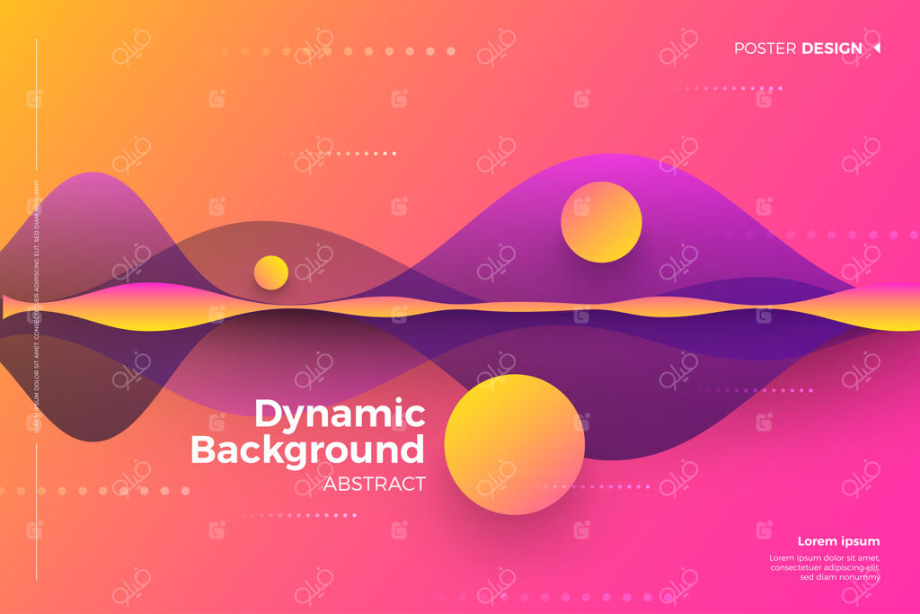 پس‌زمینه انتزاعی پویا