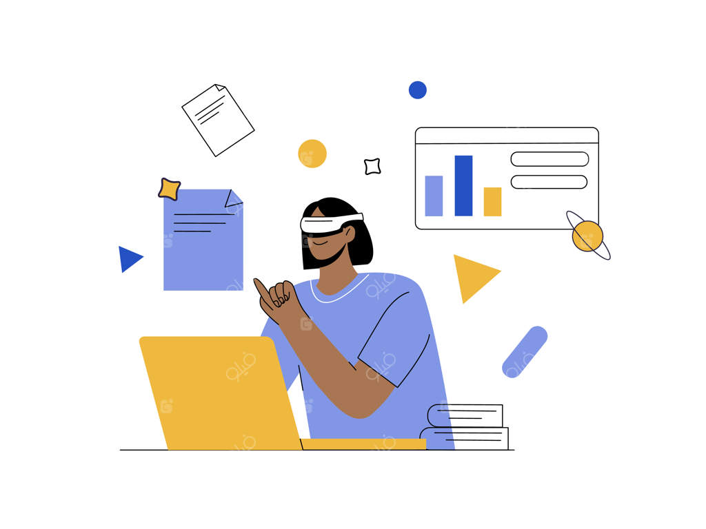 یادگیری با واقعیت مجازی - تصویر تخت