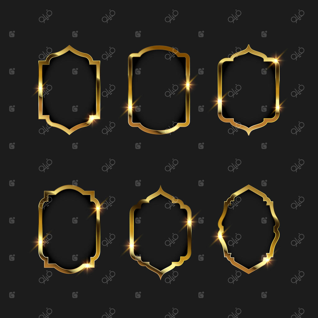 حاشیه با قاب طلایی