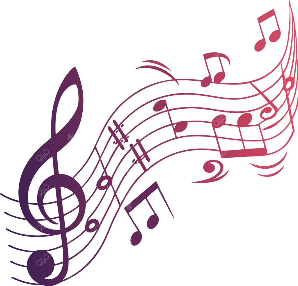 وکتور موسیقی هاف‌تون باکیفیت برای استفاده دیجیتال