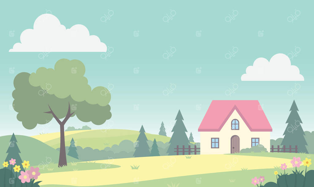 ساختمان خانه و باغ تابستانی با چشم‌انداز طبیعی پارک