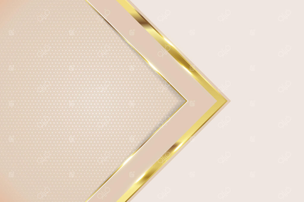 پس‌زمینه انتزاعی لوکس با پیکان‌های طلایی