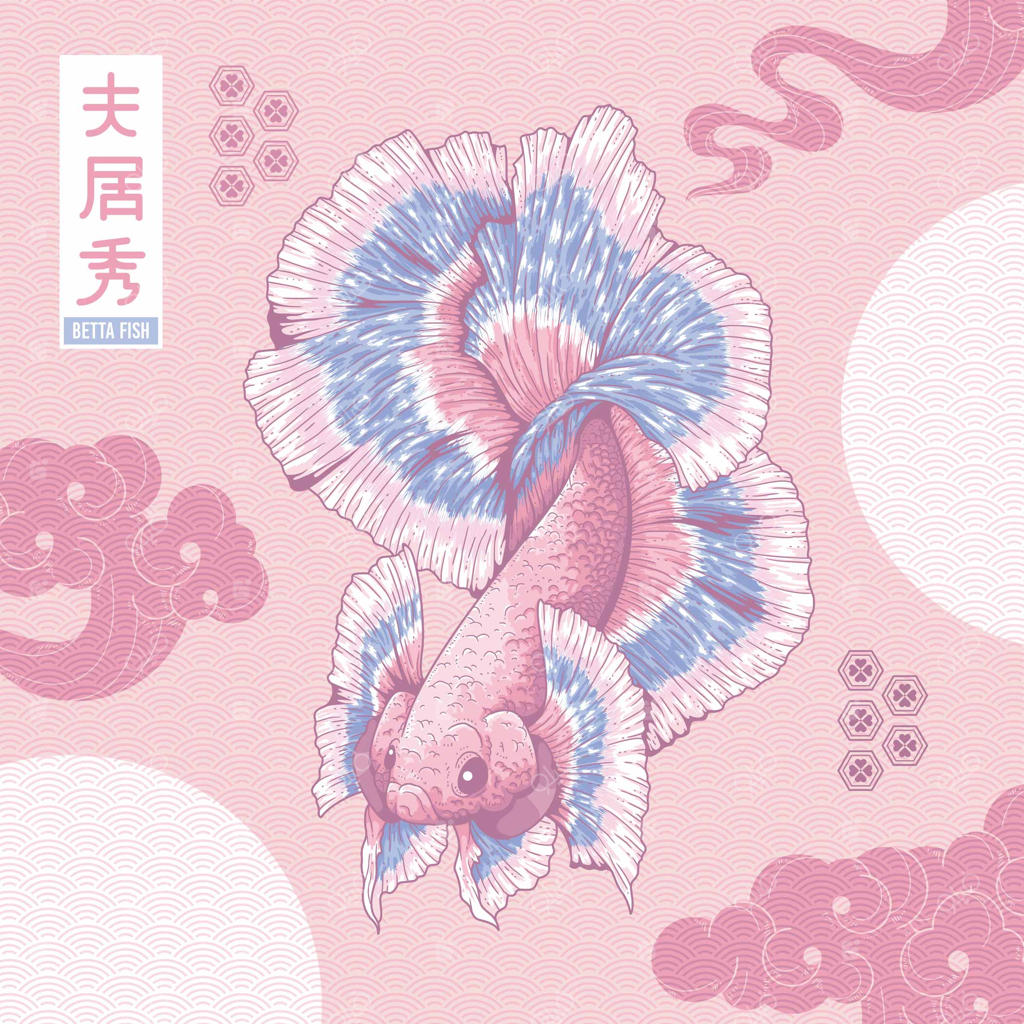 ماهی زیبا و دست‌کشیده