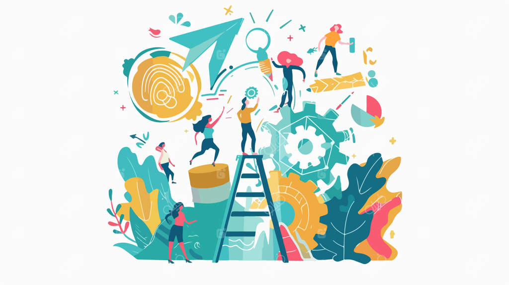 تصویر مفهوم موفقیت و دستیابی به اهداف