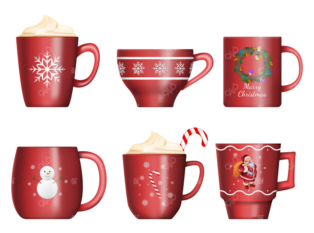 ست ماگ‌های سال نو و کریسمس