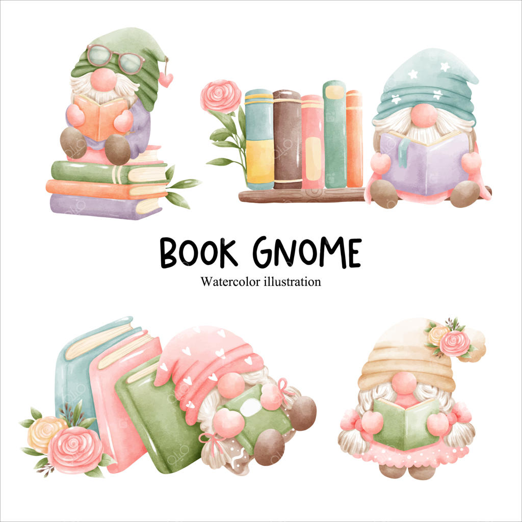 تصویر برداری از جن کتابخانه و جن کتاب