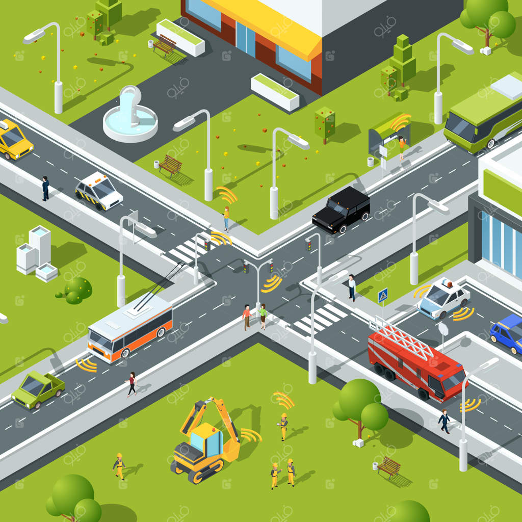 اتصال بی‌سیم درون ترافیک شهری.