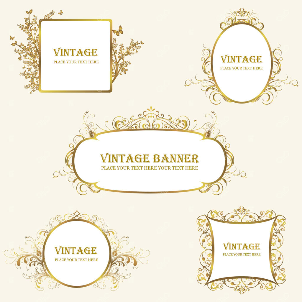 قاب‌های طلایی قدیمی به سبک یونانی