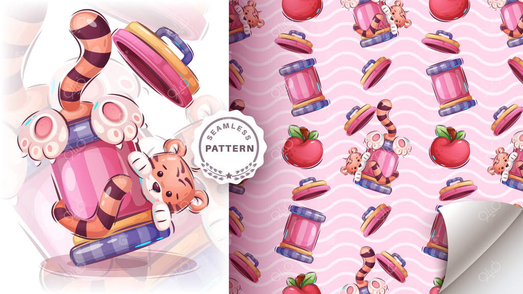 شخصیت کارتونی: ببر بامزه و دوست‌داشتنی