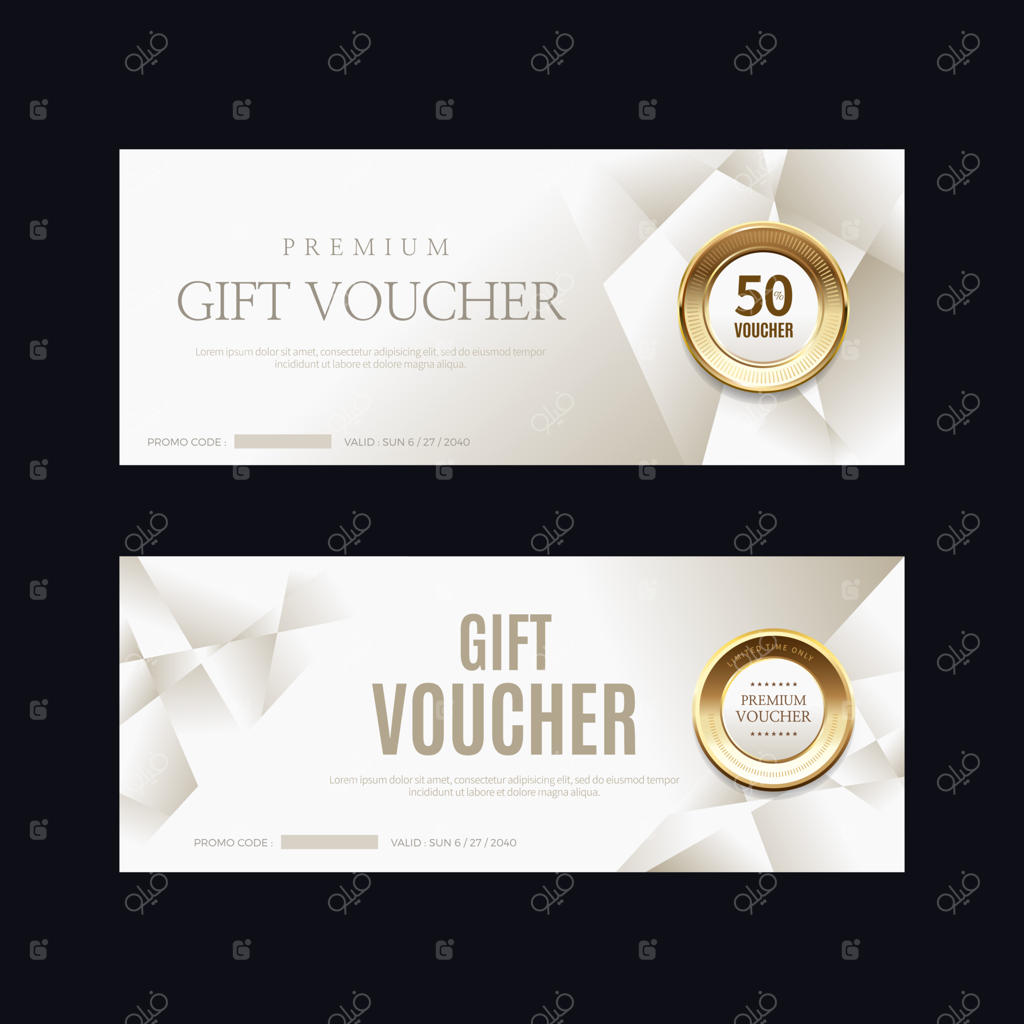 زمینه‌های دعوتنامه و کوپن لوکس و ویژه