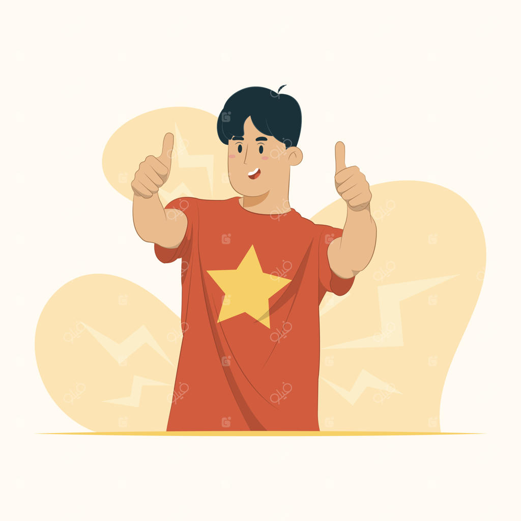 نشانه موفقیت: لبخند و شادابی با حرکتی پیروزمندانه دست به بالا