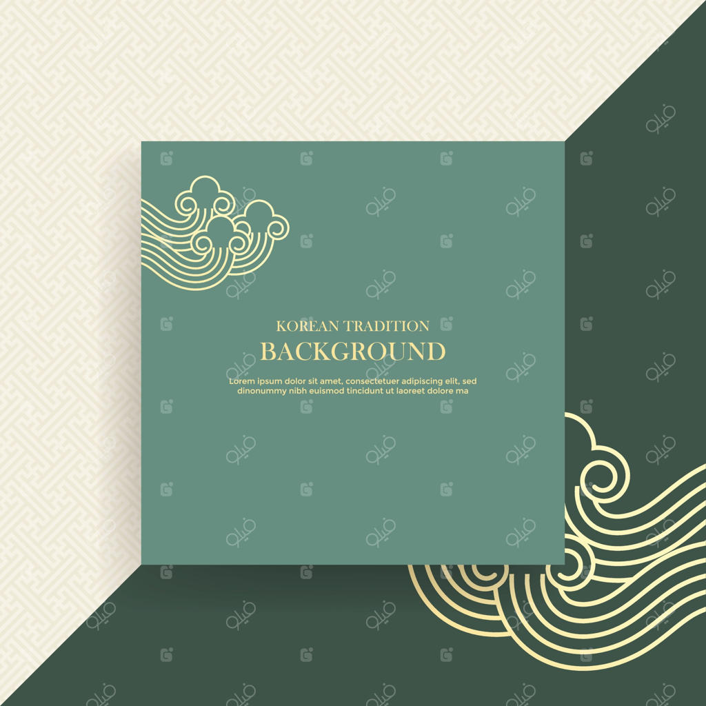 پس‌زمینه جشن سال نو کره‌ای، طرح‌های سنتی کره‌ای