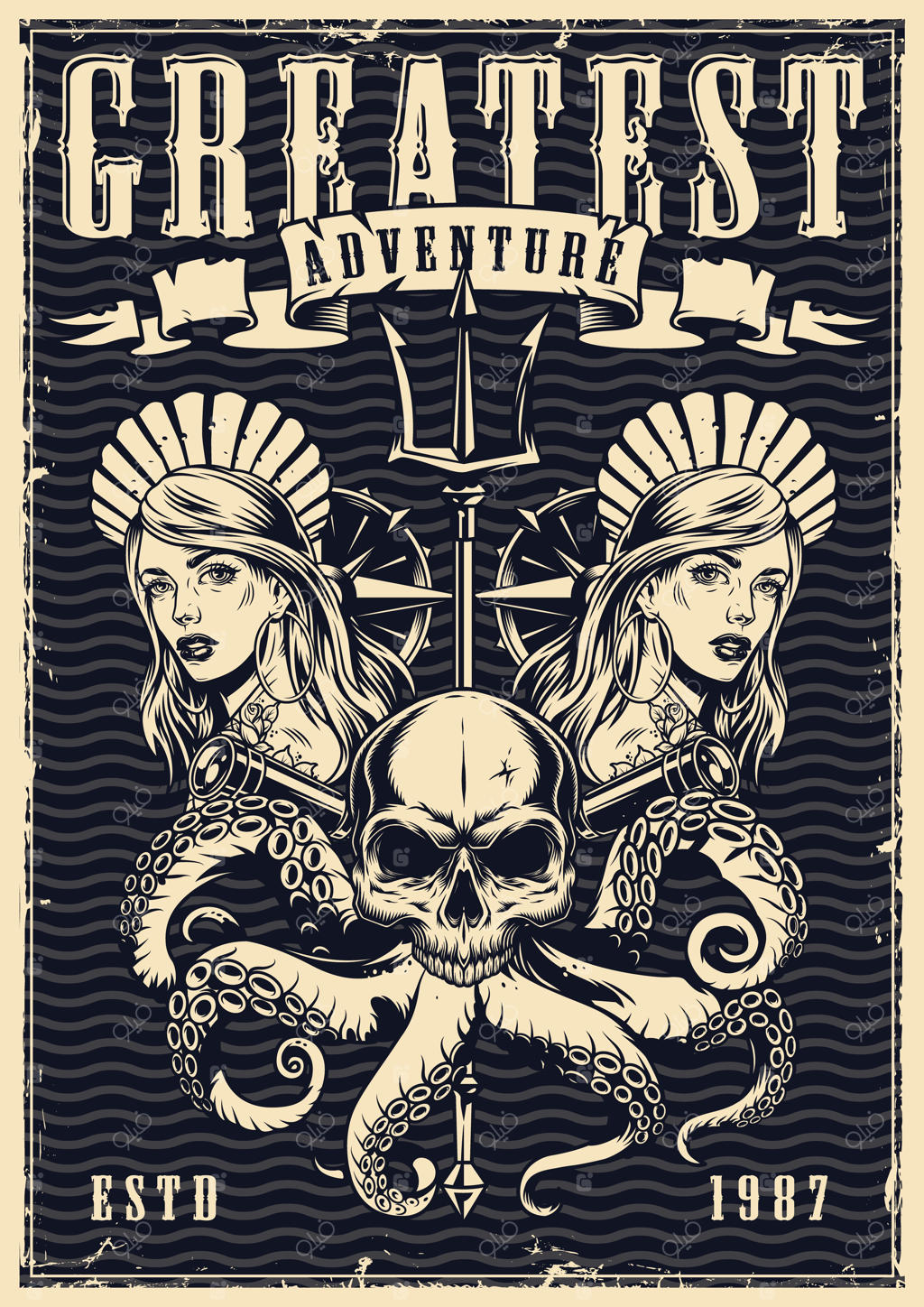 پوستر قدیمی ویکَتوریای دریانوردی