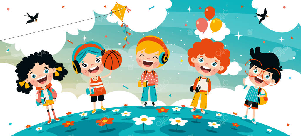 مفهوم آموزش با دانش‌آموزان کارتونی