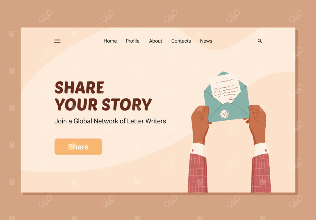 دست‌های کارتونی با پاکتی حاوی پیام: مفاهیم بازخورد و بررسی، ارتباطات، اشتراک‌گذاری نظرات و ایده‌های نظرسنجی. بنری مدرن برای تعامل مشتری، ارسال ایمیل و رضایتمندی