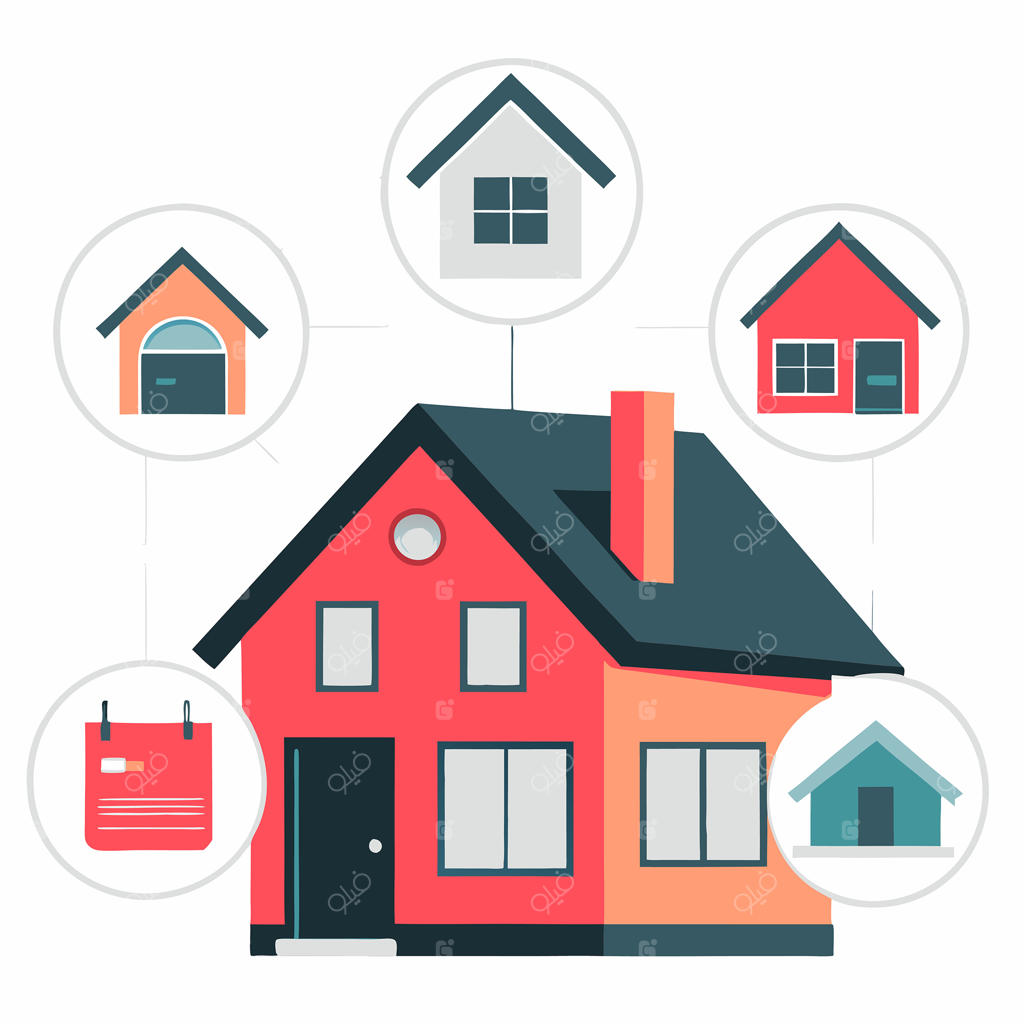 تصویرسازی مفهومی از خانه‌ها با سبک‌های مختلف معماری