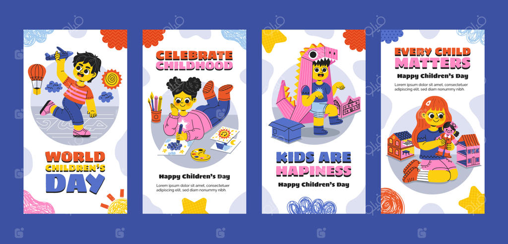 مجموعه استوری‌های اینستاگرام به مناسبت روز جهانی کودک