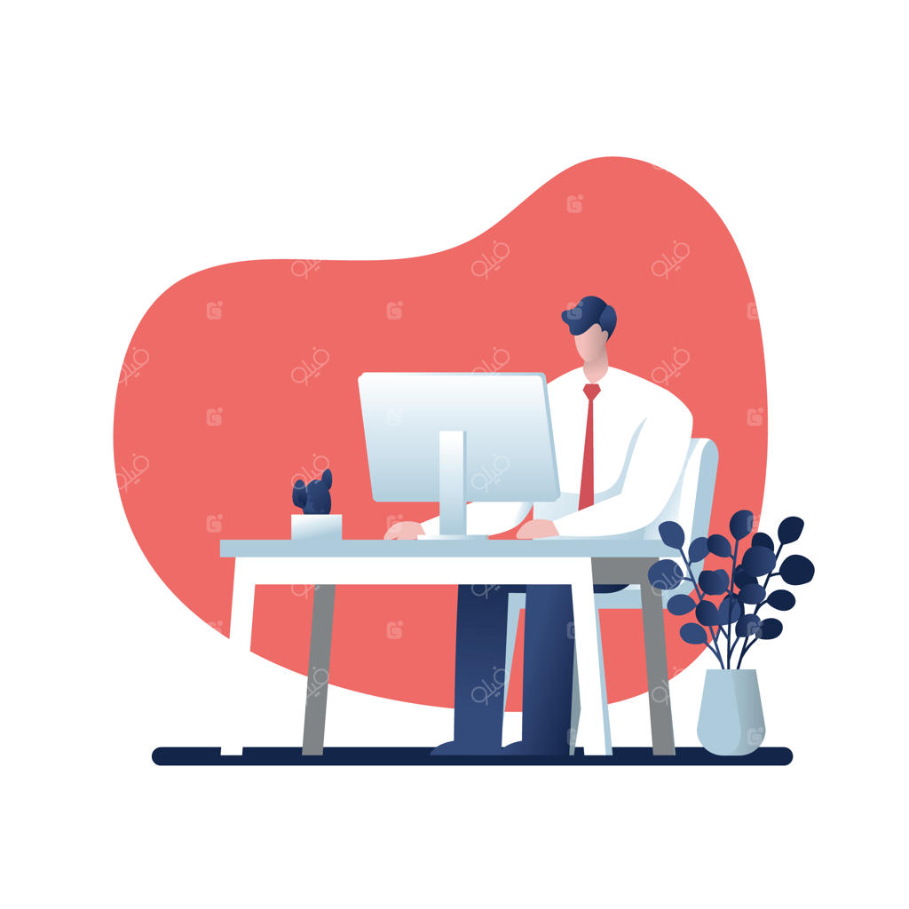 تجار در حال مشاوره - کارتون کسب و کار