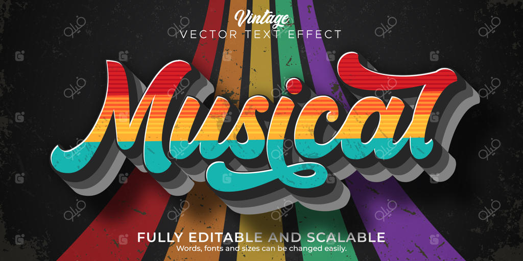 افکت متن کلاسیک و قدیمی: سبک ویرایش‌پذیر متن دهه ۷۰ و ۸۰ میلادی