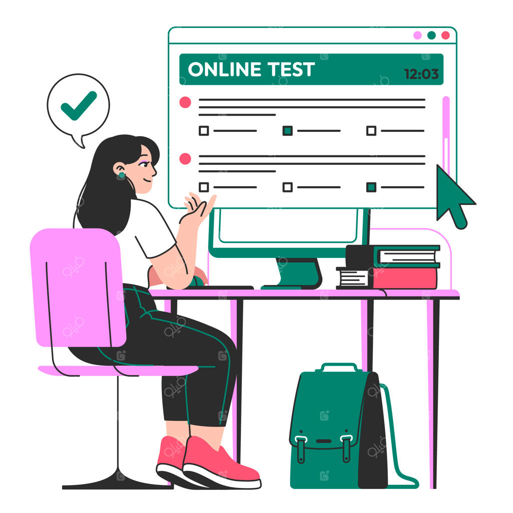 تصویرسازی مفهومی آزمون آنلاین