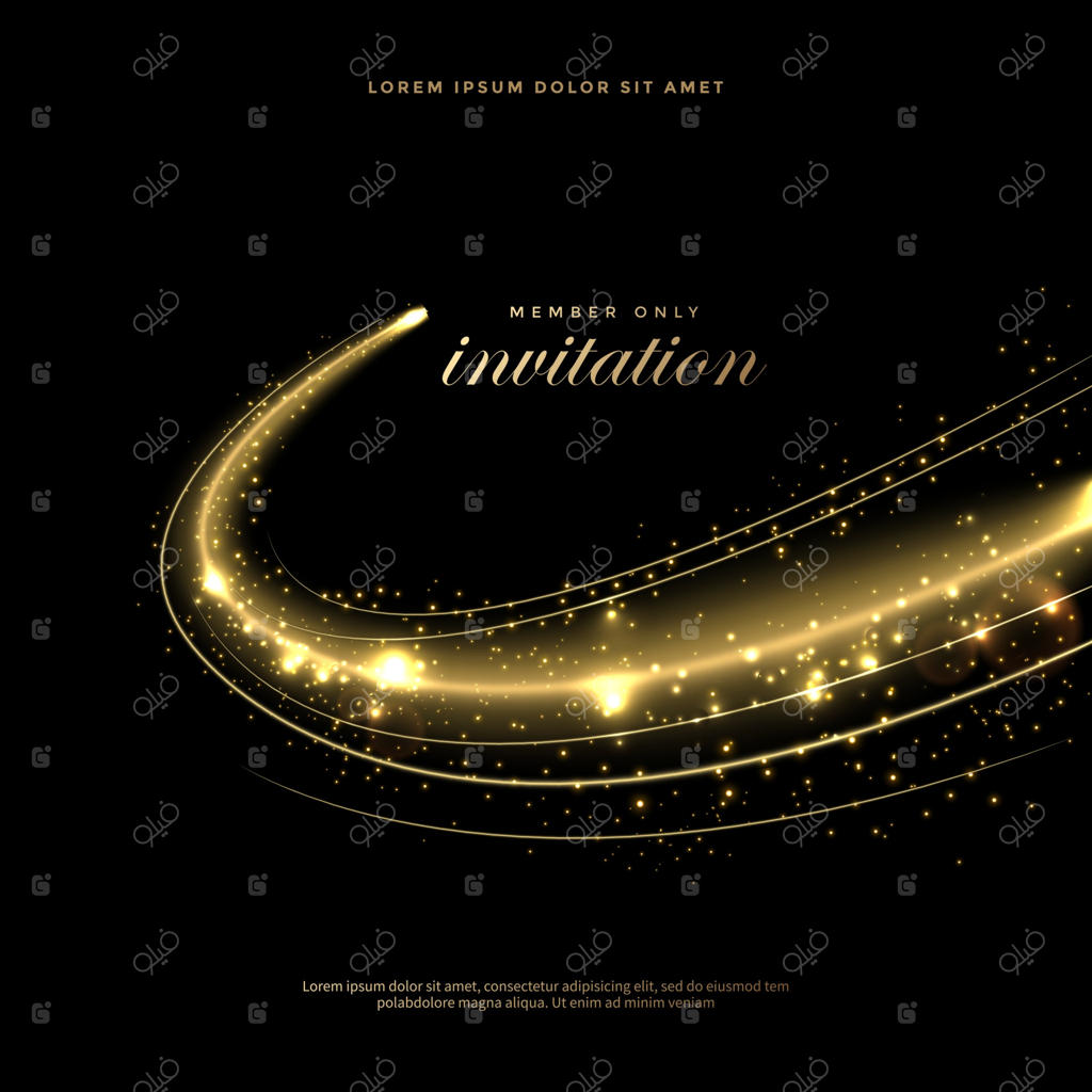 پس‌زمینه انتزاعی با درخشش طلایی