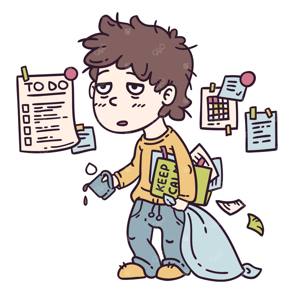 کارگر خسته.