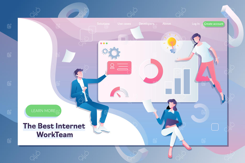 افراد در یک تیم کار می‌کنند و ایده‌پردازی می‌کنند