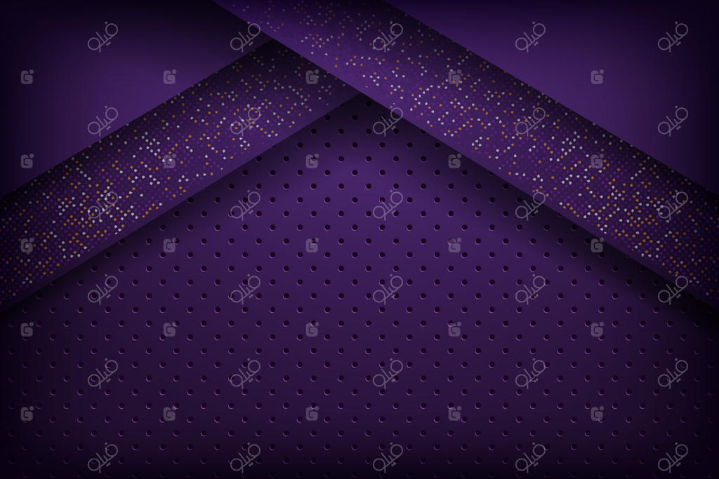 پس‌زمینه انتزاعی تیره با لایه‌های هم‌پوشان بنفش و مشکی