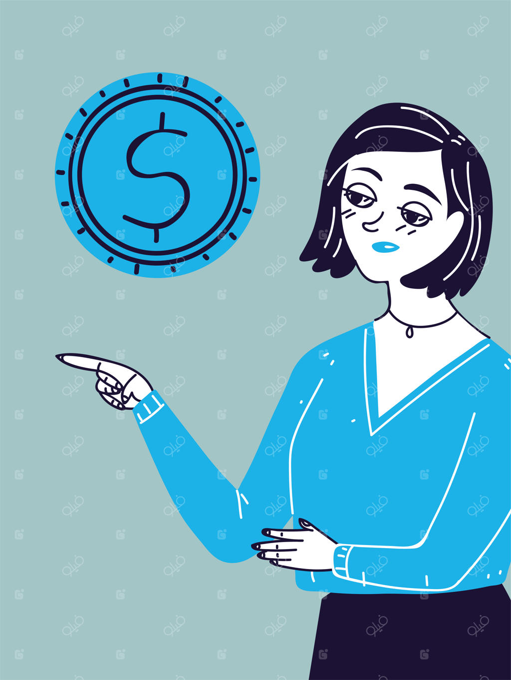 زن تاجر و پولدار