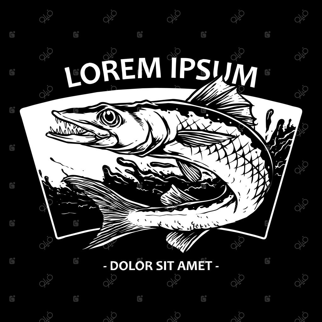 نشان وینتیج ماهیگیری