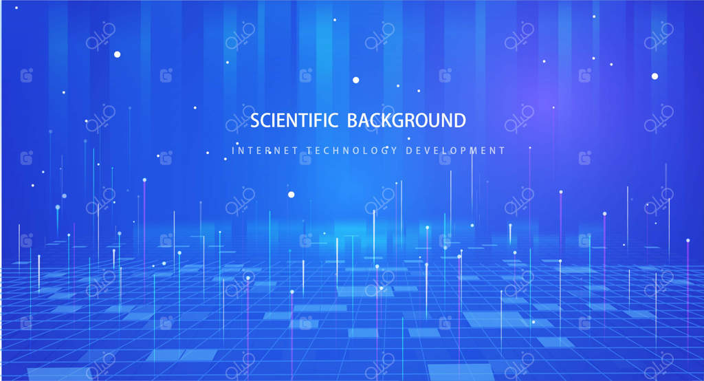 پس‌زمینه انتزاعی و آینده‌نگر وکتوری