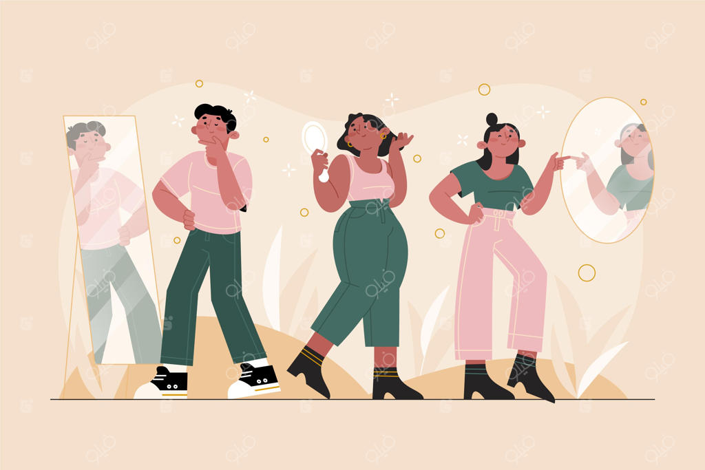 اعتماد به نفس بالا در برخورد با دیگران و در مقابل آینه