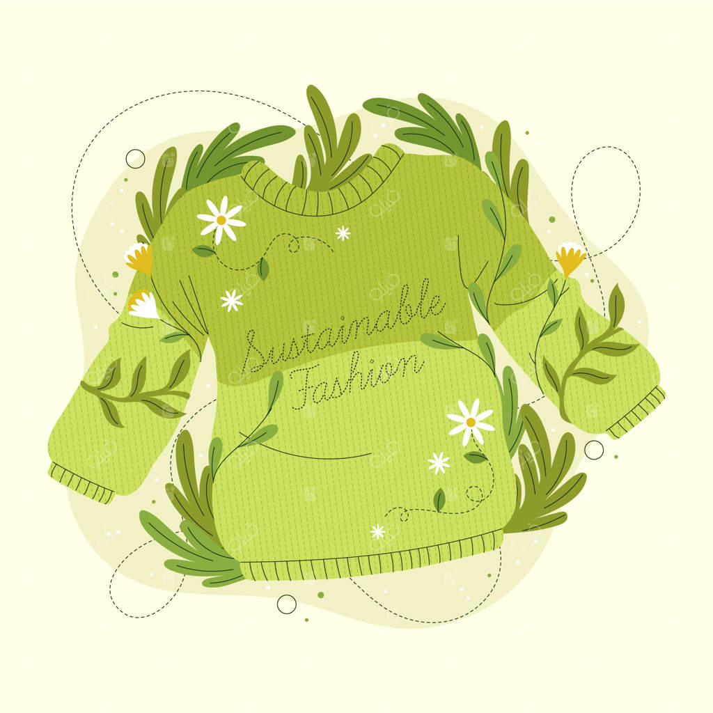 طرح دست‌کشیده سویشرت بازیافتی