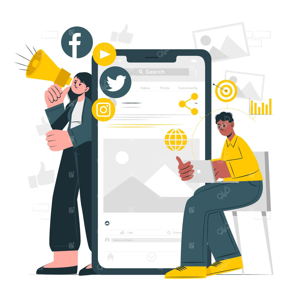 تصویرسازی مفهوم بازاریابی